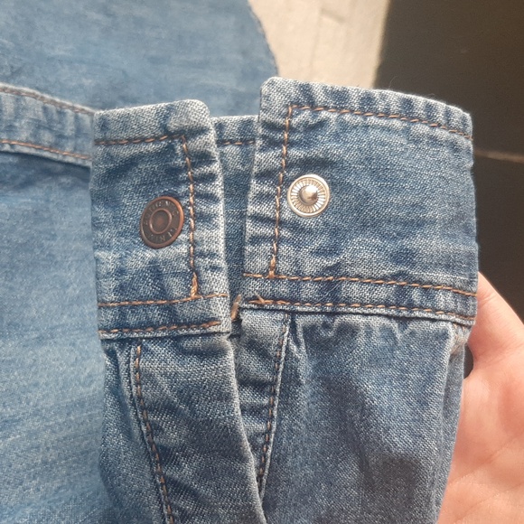 Women's New Look Denim Long Sleeves shirt Size US 8 or XS - Picture 5 of 12